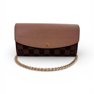 Authentic Louis Vuitton Damier Ebene Normandy Emilie Wallet